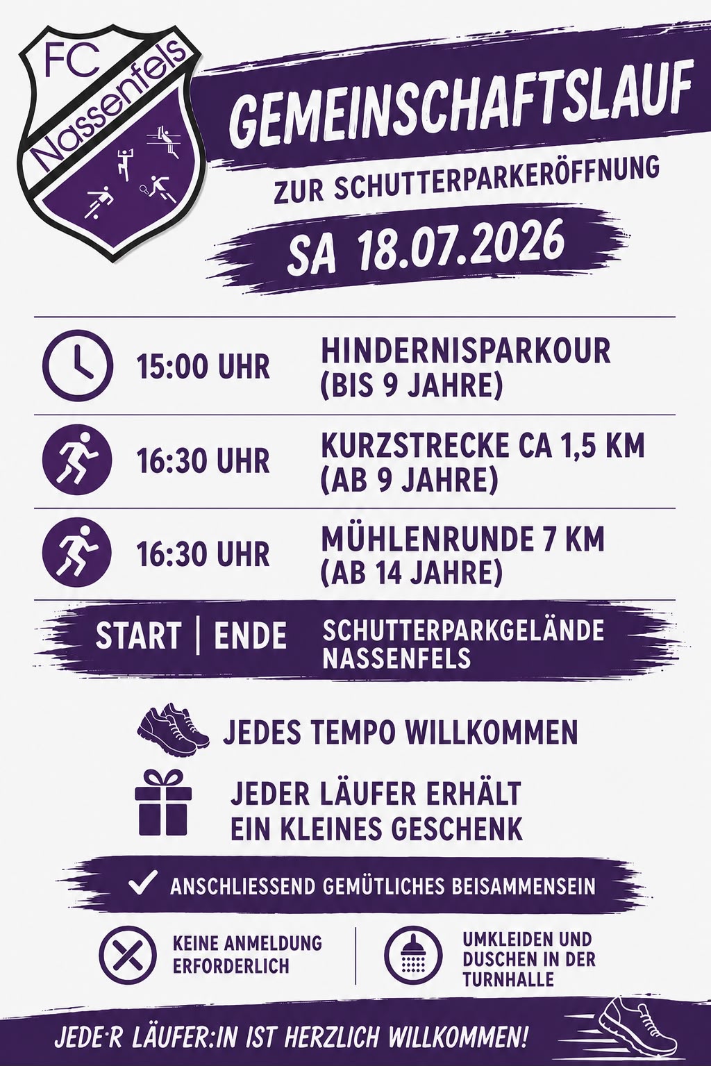 Gemeinschaftslauf zur Schutterparkeröffnung